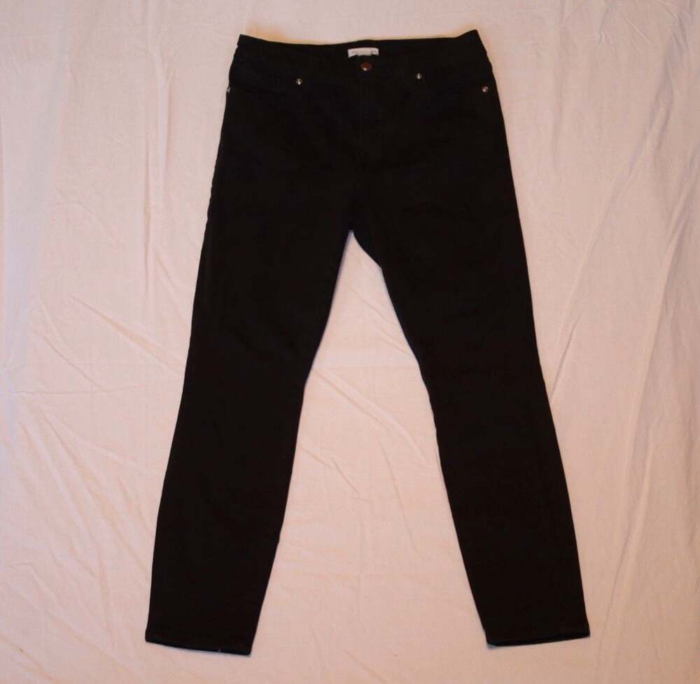 Good American Black Skinny Denim Jeans Size 10/30